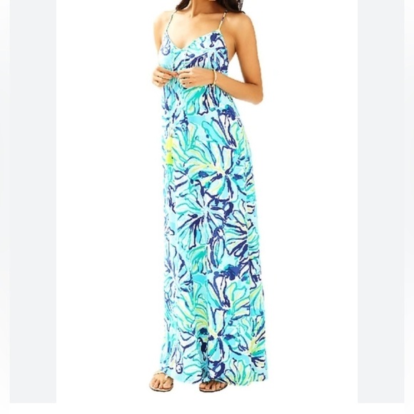 Lilly Pulitzer Philomena Strappy Maxi Dress Size XS - Picture 3 of 12